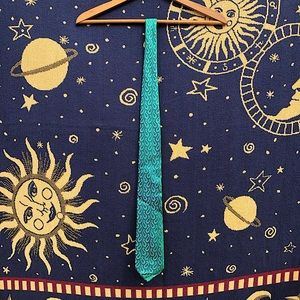 Ted Baker London Paisley Blue/Green Silk tie
